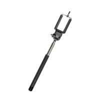 Simple Black Plastic Phone Selfie Stick - Imagem 2